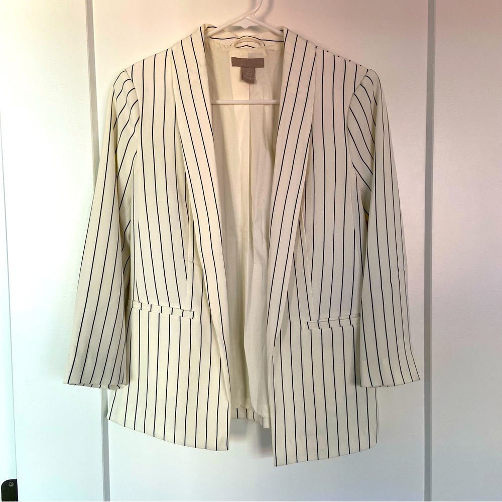 H&M Striped Blazer (size 4)